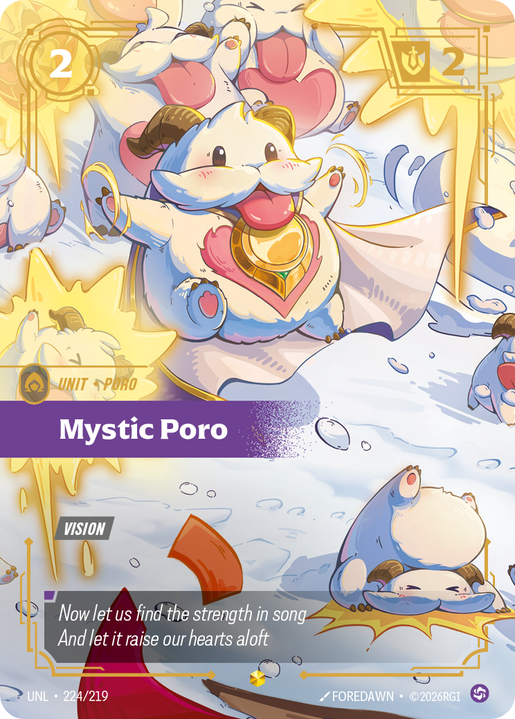 Mystic Poro UNL-224/219 Alternate Art Riftbound card