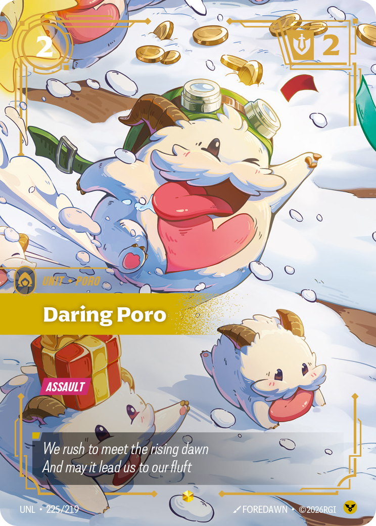 Daring Poro UNL-225/219 Alternate Art Riftbound card