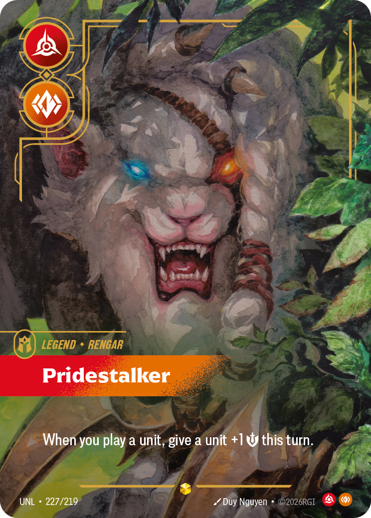 Pridestalker UNL-227/219 Alternate Art Riftbound card