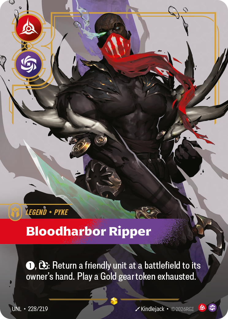 Bloodharbor Ripper UNL-228/219 Alternate Art Riftbound card
