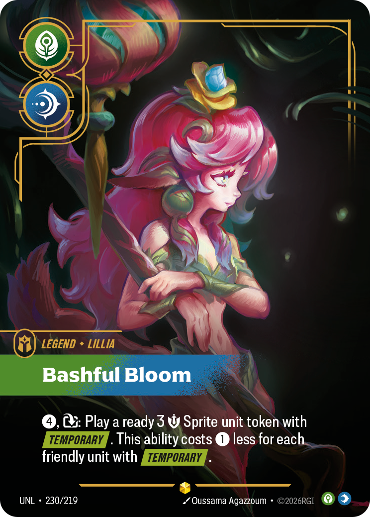 Bashful Bloom UNL-230/219 Alternate Art Riftbound card