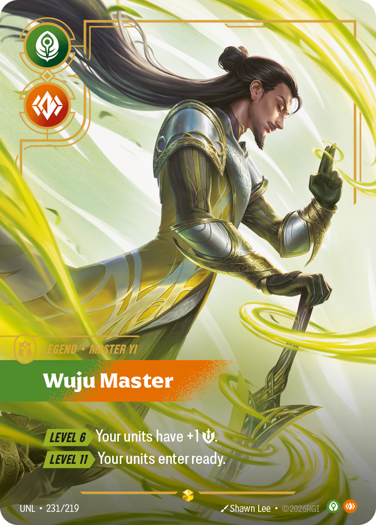 Wuju Master UNL-231/219 Alternate Art Riftbound card