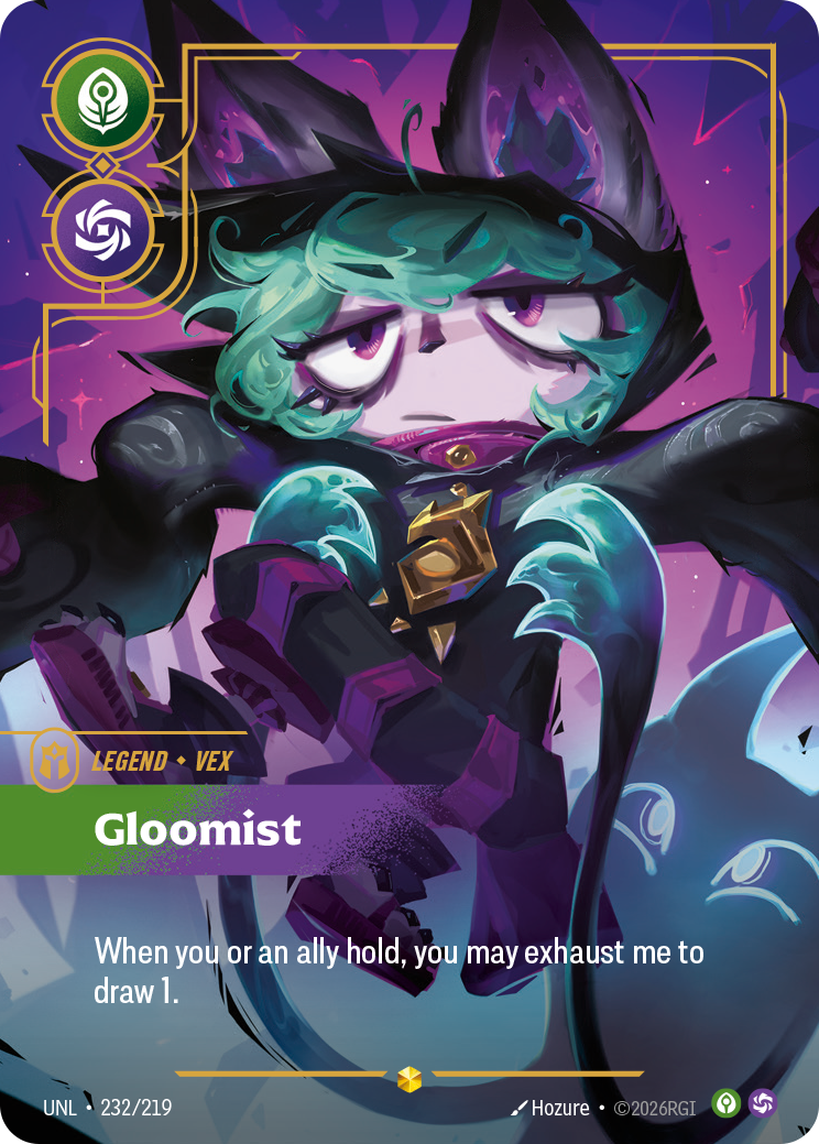 Gloomist UNL-232/219 Alternate Art Riftbound card