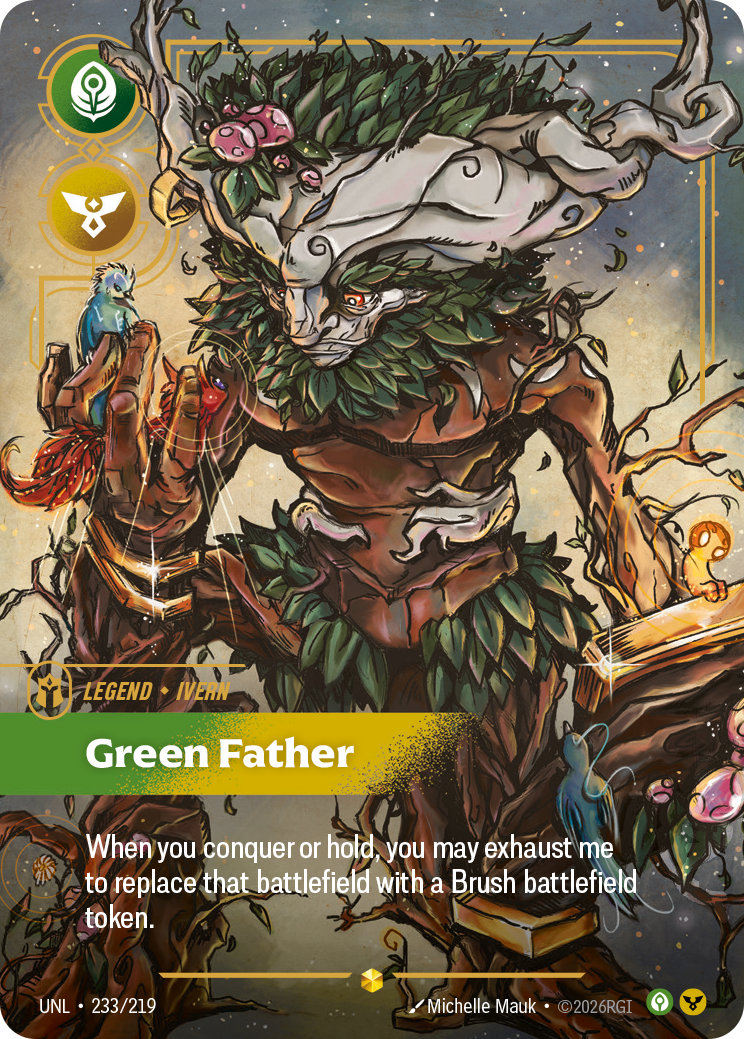 Green Father UNL-233/219 Alternate Art Riftbound card