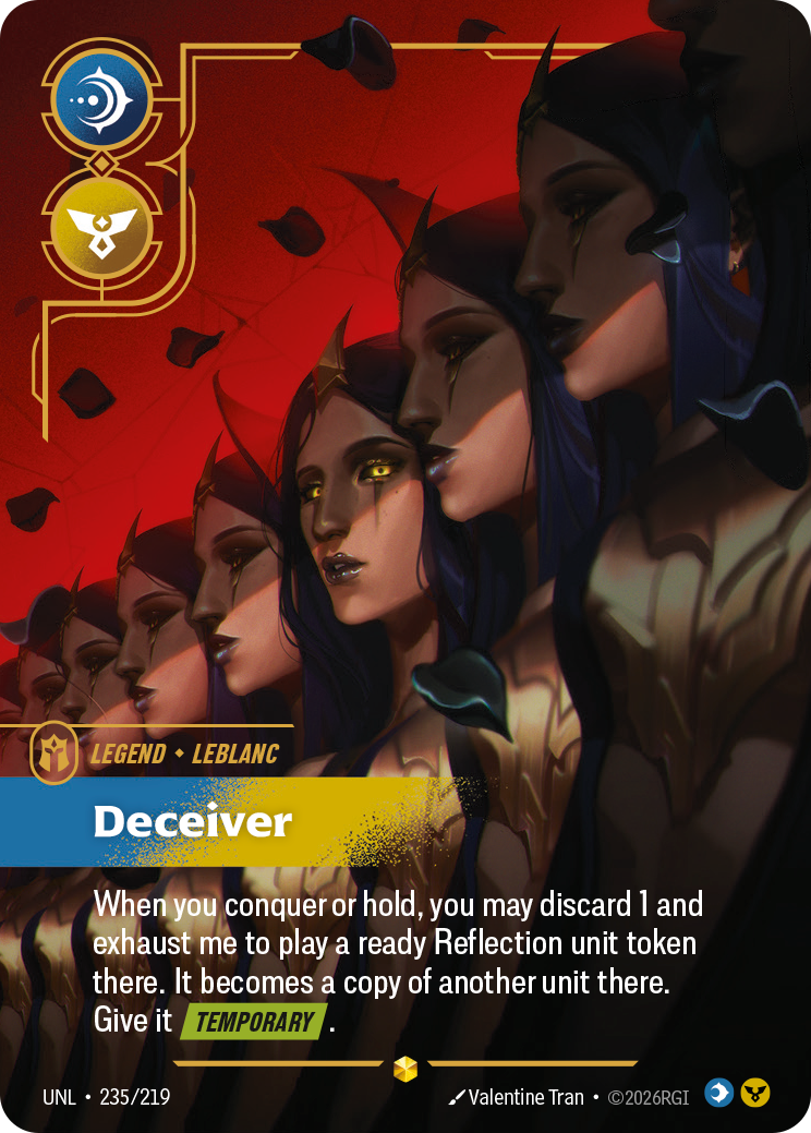 Deceiver UNL-235/219 Alternate Art Riftbound card