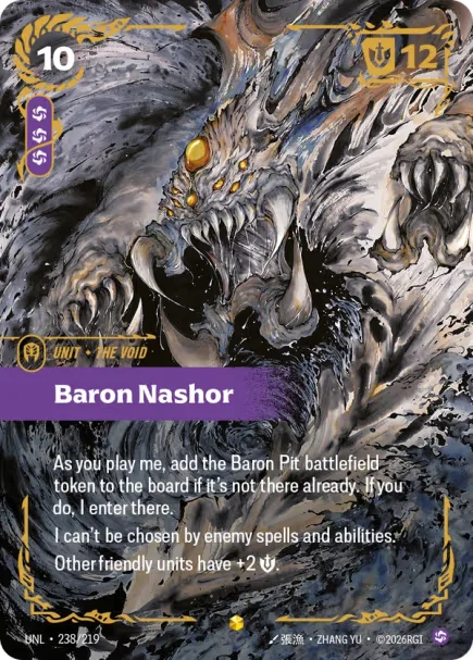 Baron Nashor UNL-238/219-CN Alternate Art Riftbound card