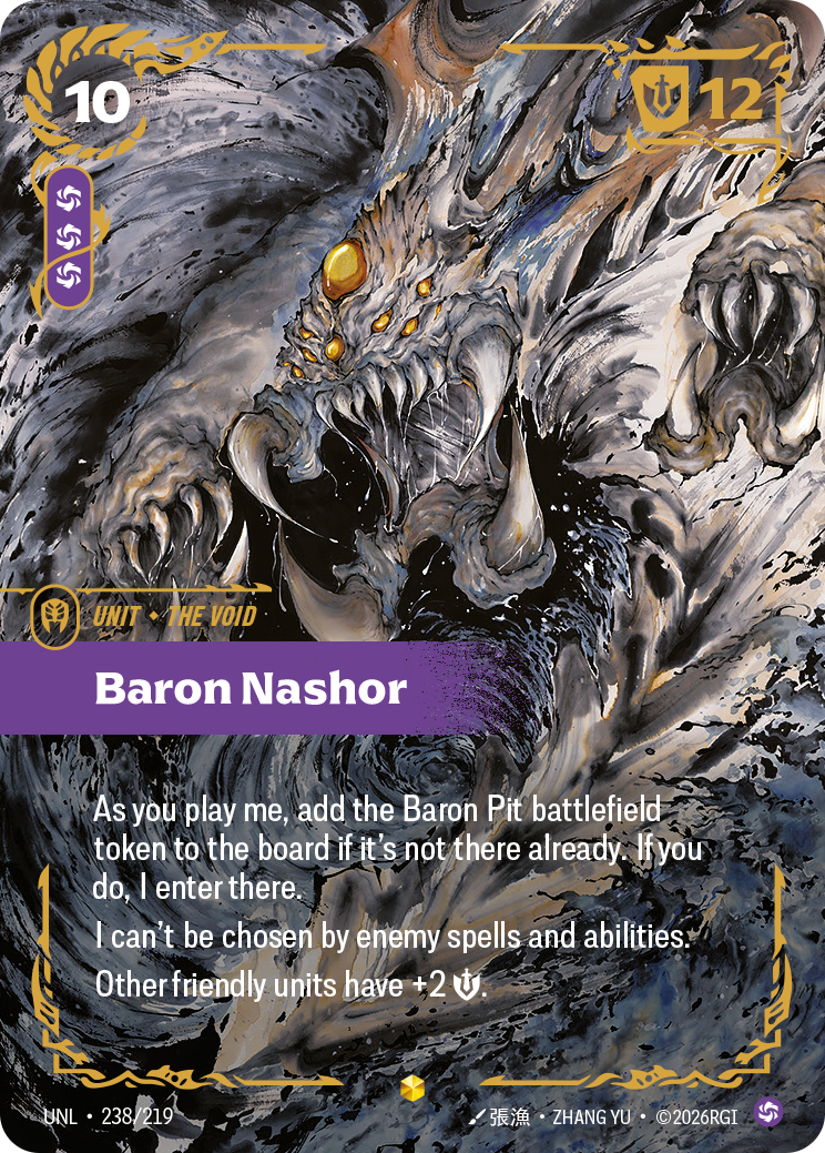 Baron Nashor UNL-238/219 Alternate Art Riftbound card