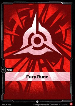 Fury Rune UNL-R01-CN Normal Riftbound card