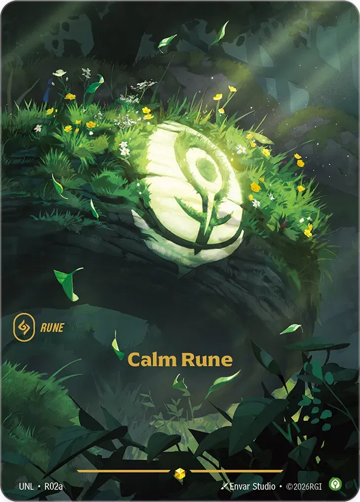 Calm Rune UNL-R02a-CN Alternate Art Riftbound card
