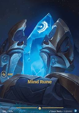 Mind Rune UNL-R03a Alternate Art Riftbound card