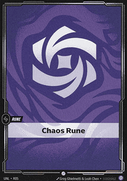 Chaos Rune UNL-R05-CN Normal Riftbound card