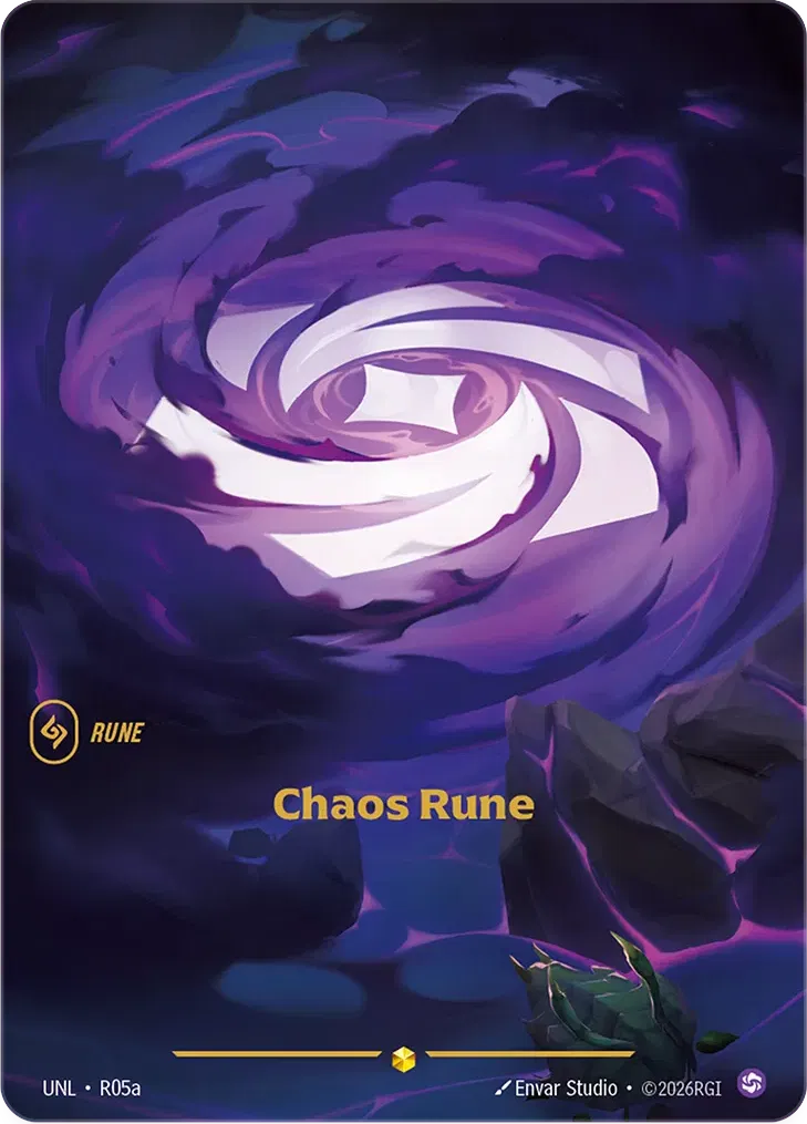Chaos Rune UNL-R05a-CN Alternate Art Riftbound card