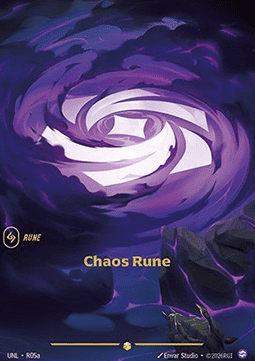 Chaos Rune UNL-R05a Alternate Art Riftbound card