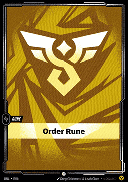Order Rune UNL-R06-CN Normal Riftbound card