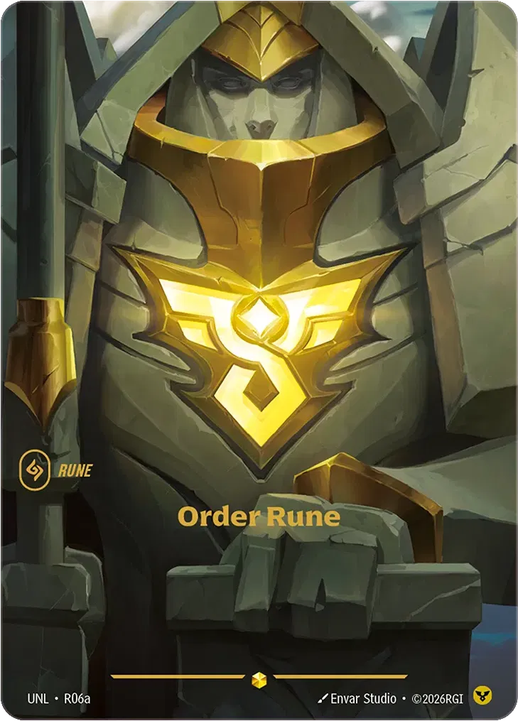 Order Rune UNL-R06a-CN Alternate Art Riftbound card
