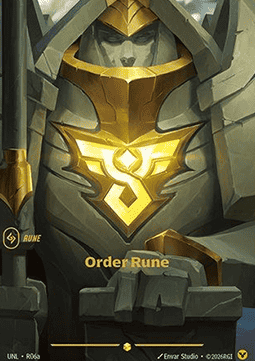 Order Rune UNL-R06a Alternate Art Riftbound card