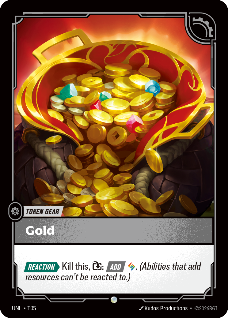 Gold UNL-T05 Normal Riftbound card