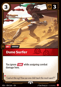 Dune Surfer VEN-004/166-P Foil Riftbound card