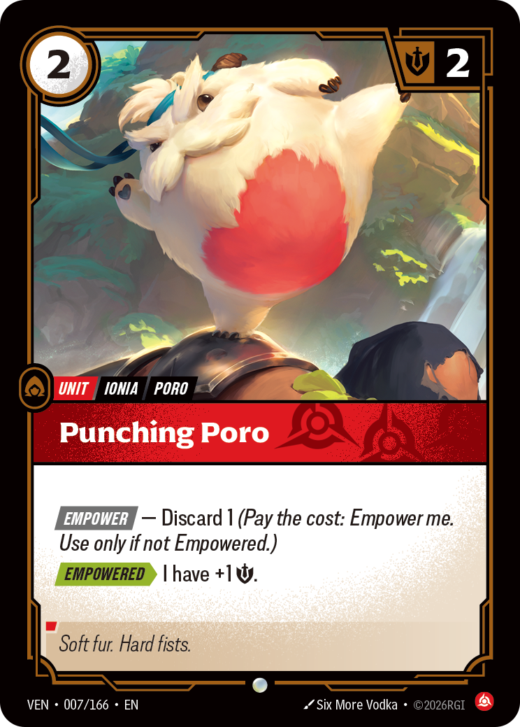 Punching Poro VEN-007/166 Normal Riftbound card