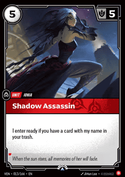 Shadow Assassin VEN-013/166-P Foil Riftbound card