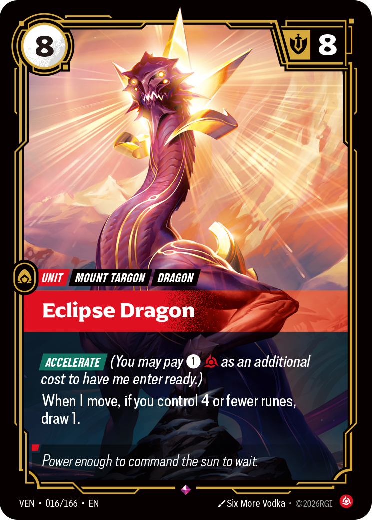 Eclipse Dragon VEN-016/166 Normal Riftbound card