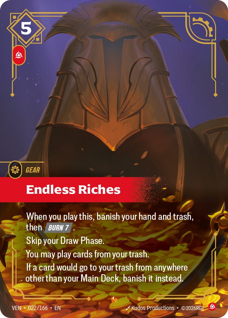 Endless Riches VEN-022/166 Normal Riftbound card
