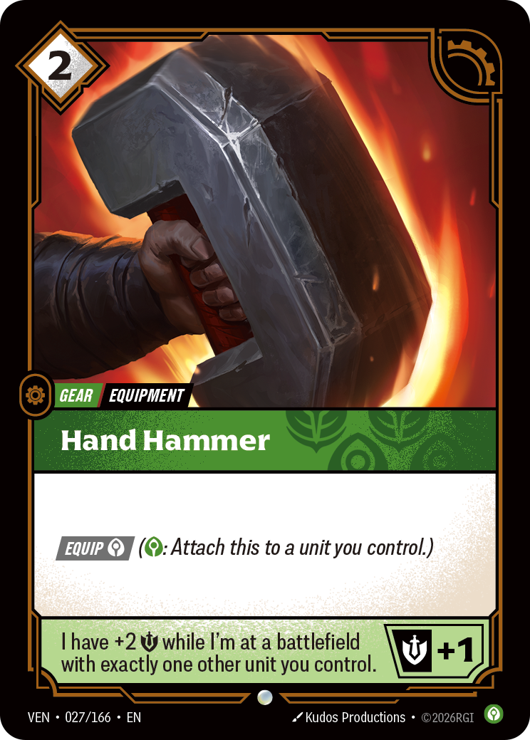 Hand Hammer VEN-027/166 Normal Riftbound card