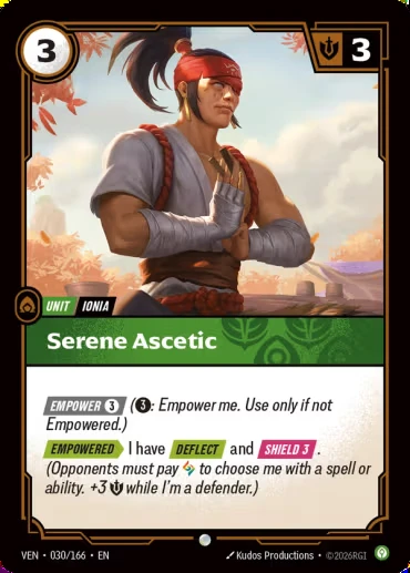 Serene Ascetic VEN-030/166-CN Normal Riftbound card
