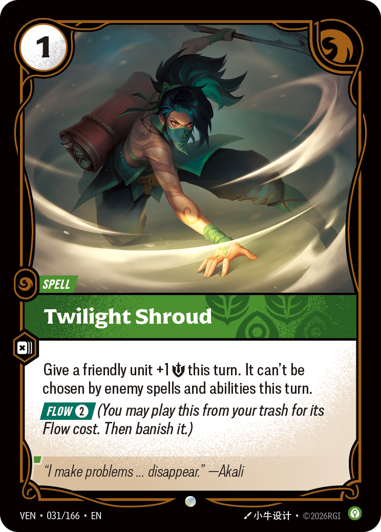 Twilight Shroud VEN-031/166 Normal Riftbound card