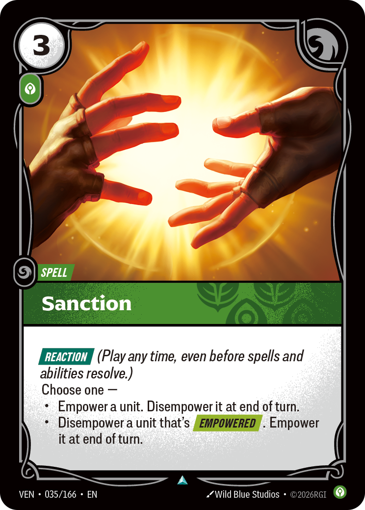 Sanction VEN-035/166 Normal Riftbound card