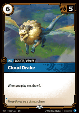 Cloud Drake VEN-048/166-P Foil Riftbound card