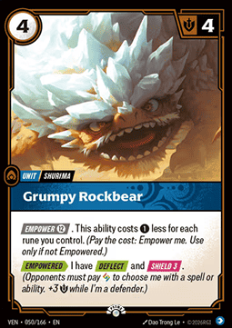Grumpy Rockbear VEN-050/166-P Foil Riftbound card