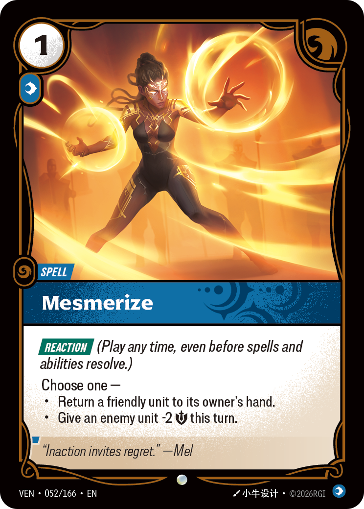 Mesmerize VEN-052/166 Normal Riftbound card