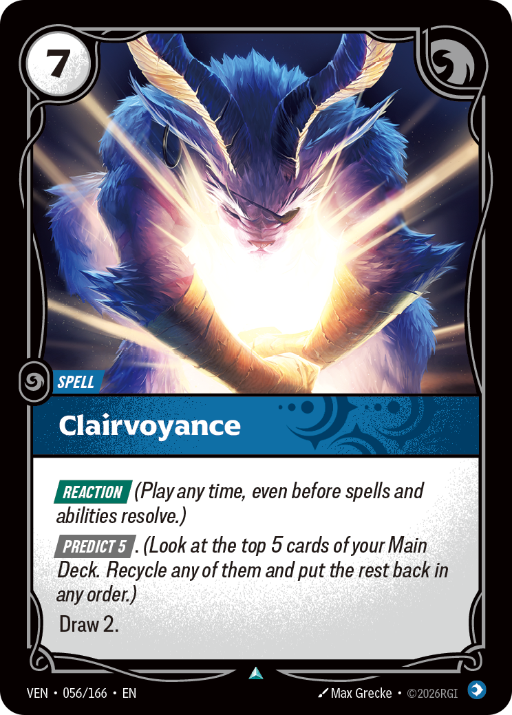 Clairvoyance VEN-056/166 Normal Riftbound card