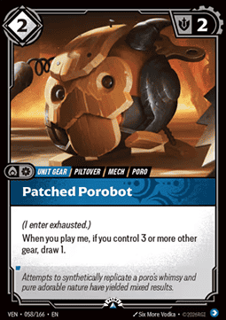 Patched Porobot VEN-058/166-P Foil Riftbound card