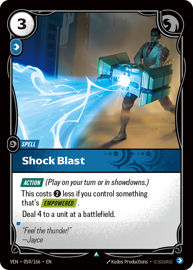 Shock Blast VEN-059/166 Normal Riftbound card