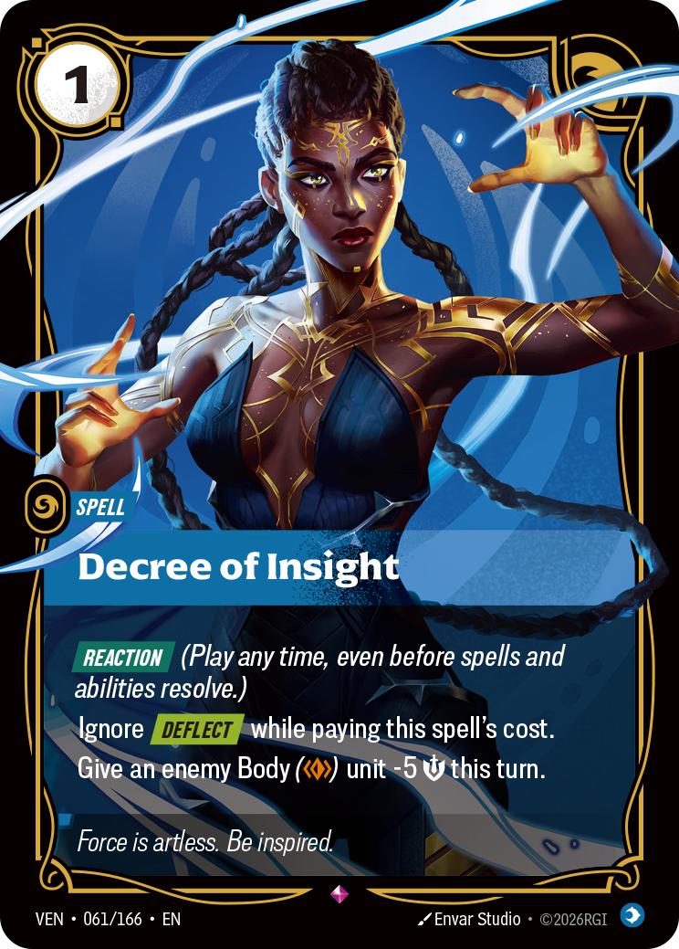 Decree of Insight VEN-061/166 Normal Riftbound card