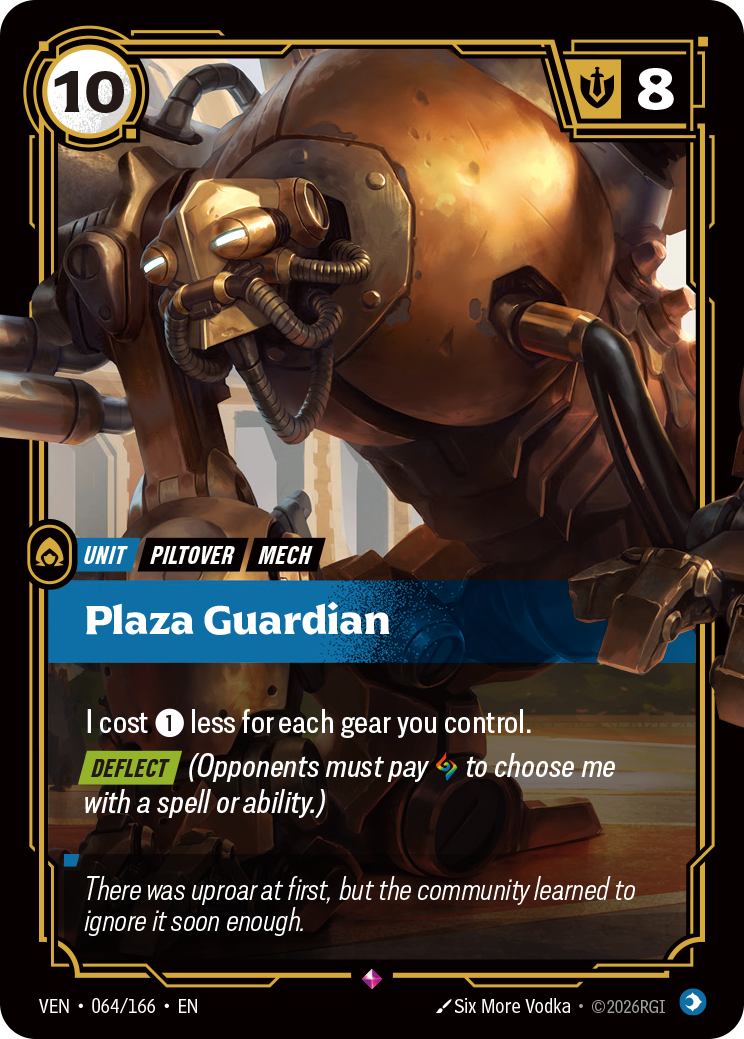 Plaza Guardian VEN-064/166 Normal Riftbound card