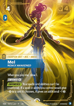Mel, Newly Awakened VEN-069/166-P Foil Riftbound card