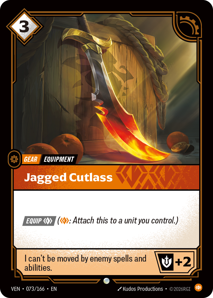 Jagged Cutlass VEN-073/166 Normal Riftbound card