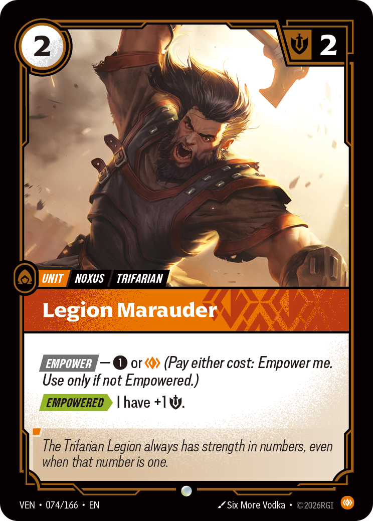 Legion Marauder VEN-074/166 Normal Riftbound card