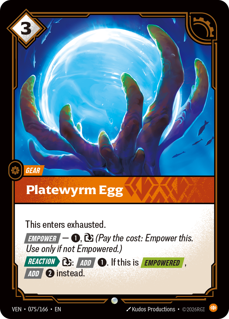 Platewyrm Egg VEN-075/166 Normal Riftbound card