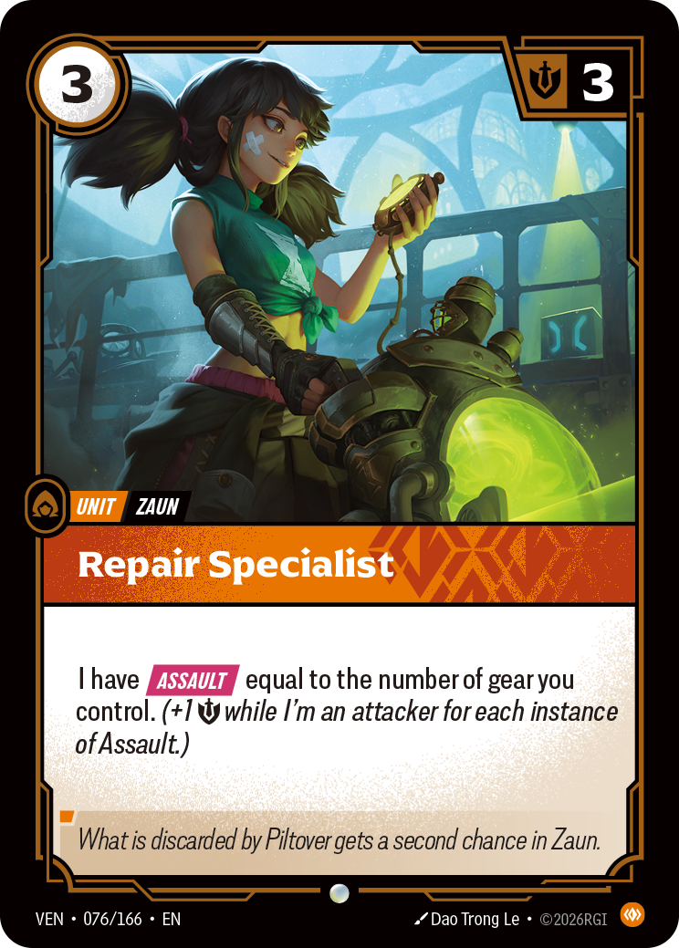 Repair Specialist VEN-076/166 Normal Riftbound card