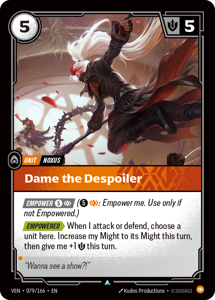 Dame the Despoiler VEN-079/166 Normal Riftbound card