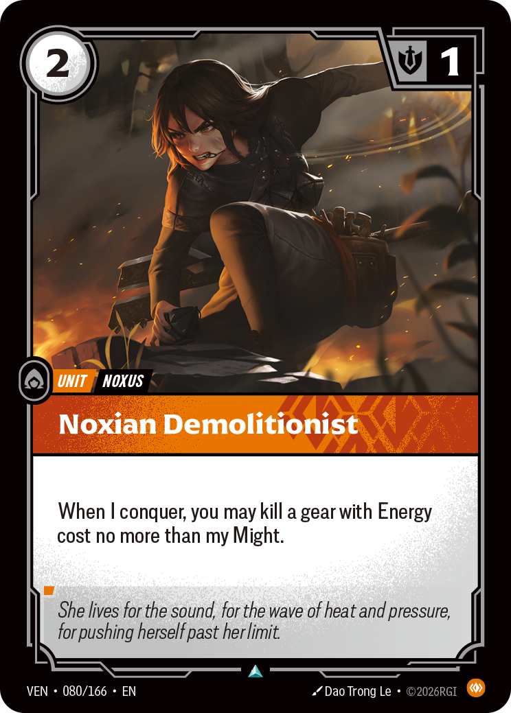 Noxian Demolitionist VEN-080/166 Normal Riftbound card