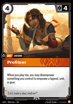Profiteer VEN-082/166-P Foil Riftbound card
