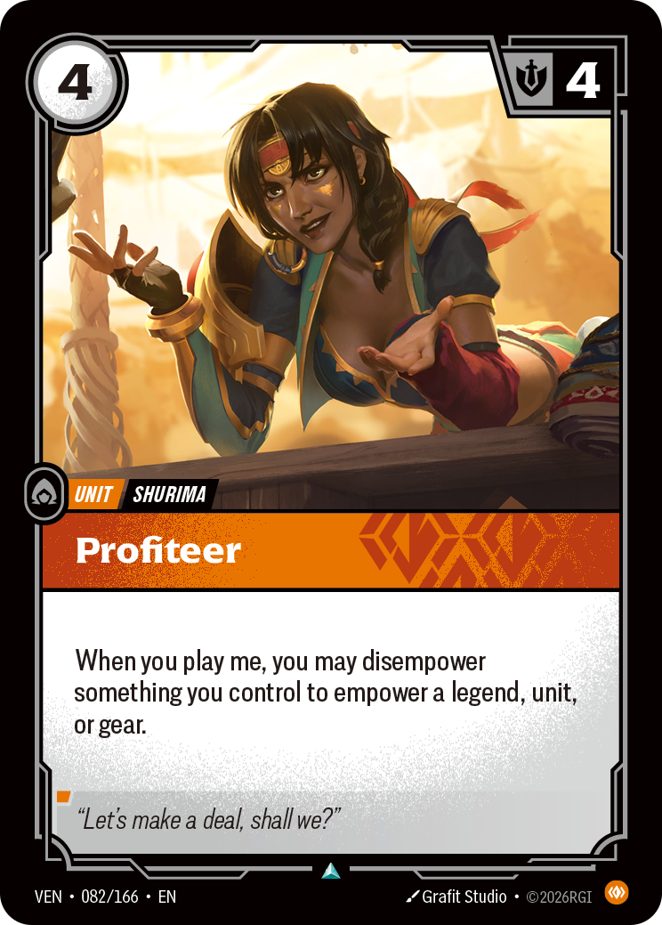 Profiteer VEN-082/166 Normal Riftbound card