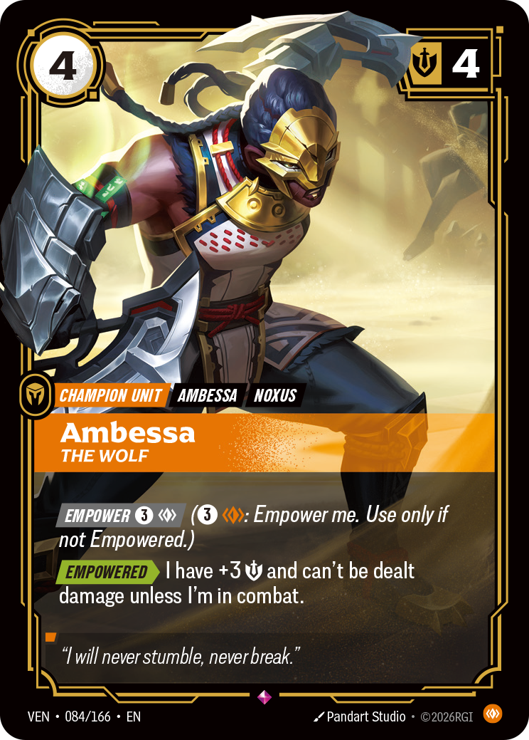Ambessa, The Wolf VEN-084/166 Normal Riftbound card