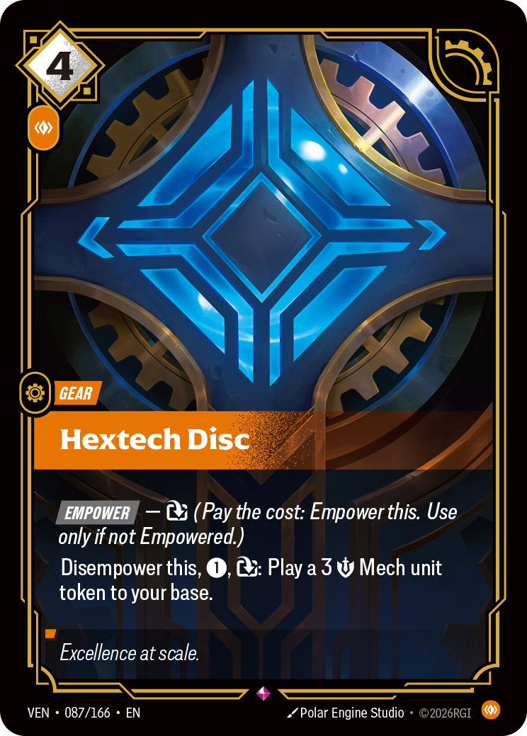 Hextech Disc VEN-087/166 Normal Riftbound card