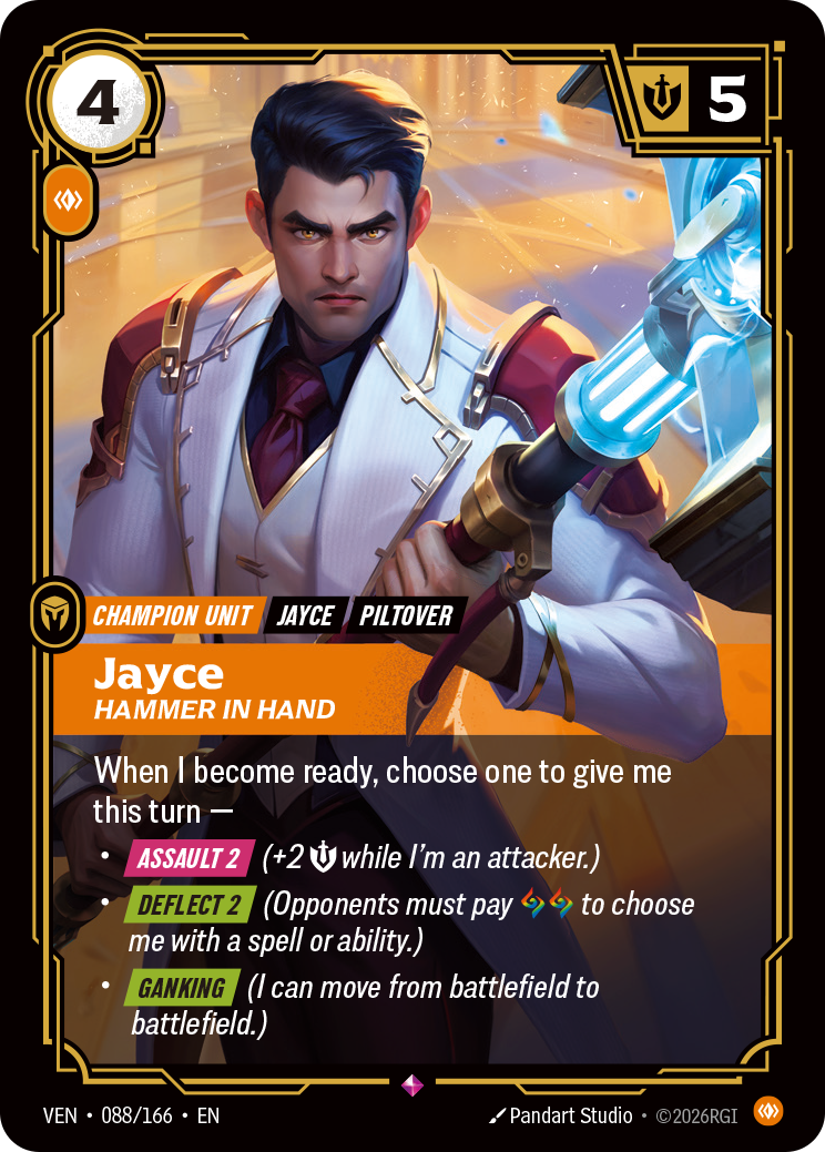 Jayce, Hammer in Hand VEN-088/166 Normal Riftbound card